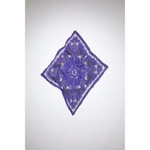 Acne Studios PAISLEY SCARF Blue/white